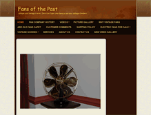 Tablet Screenshot of fansofthepast.com